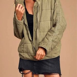 Free People Quilted Dolman Dupe